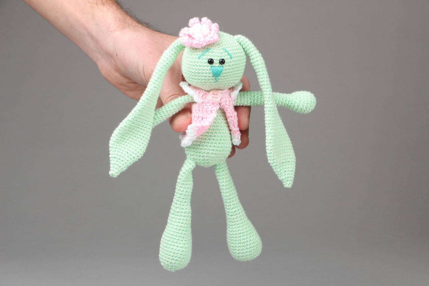 Crocheted toy Long-Eared Bunny photo 4