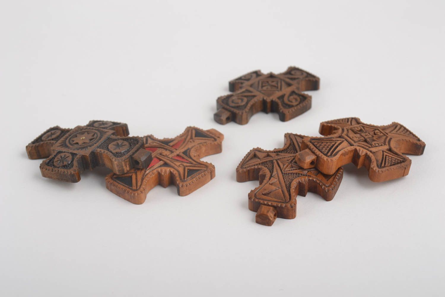 Крестики нательные кресты ручной работы деревянные крестики на шею красивые фото 3