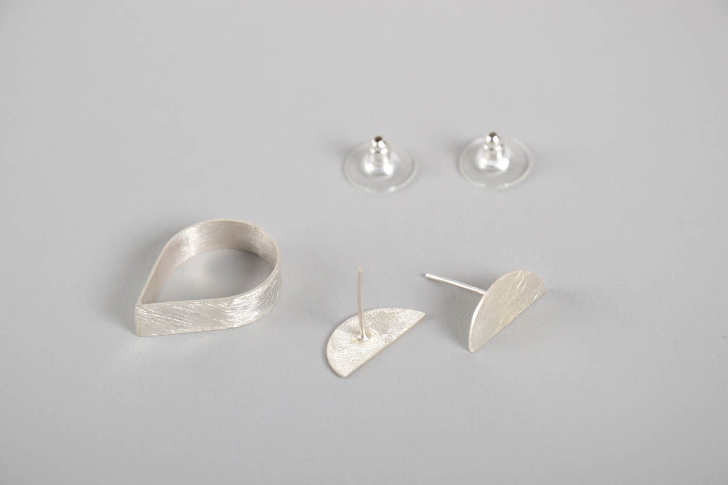 Украшения ручной работы серебряные украшения серьги и кольцо из серебра фото 4