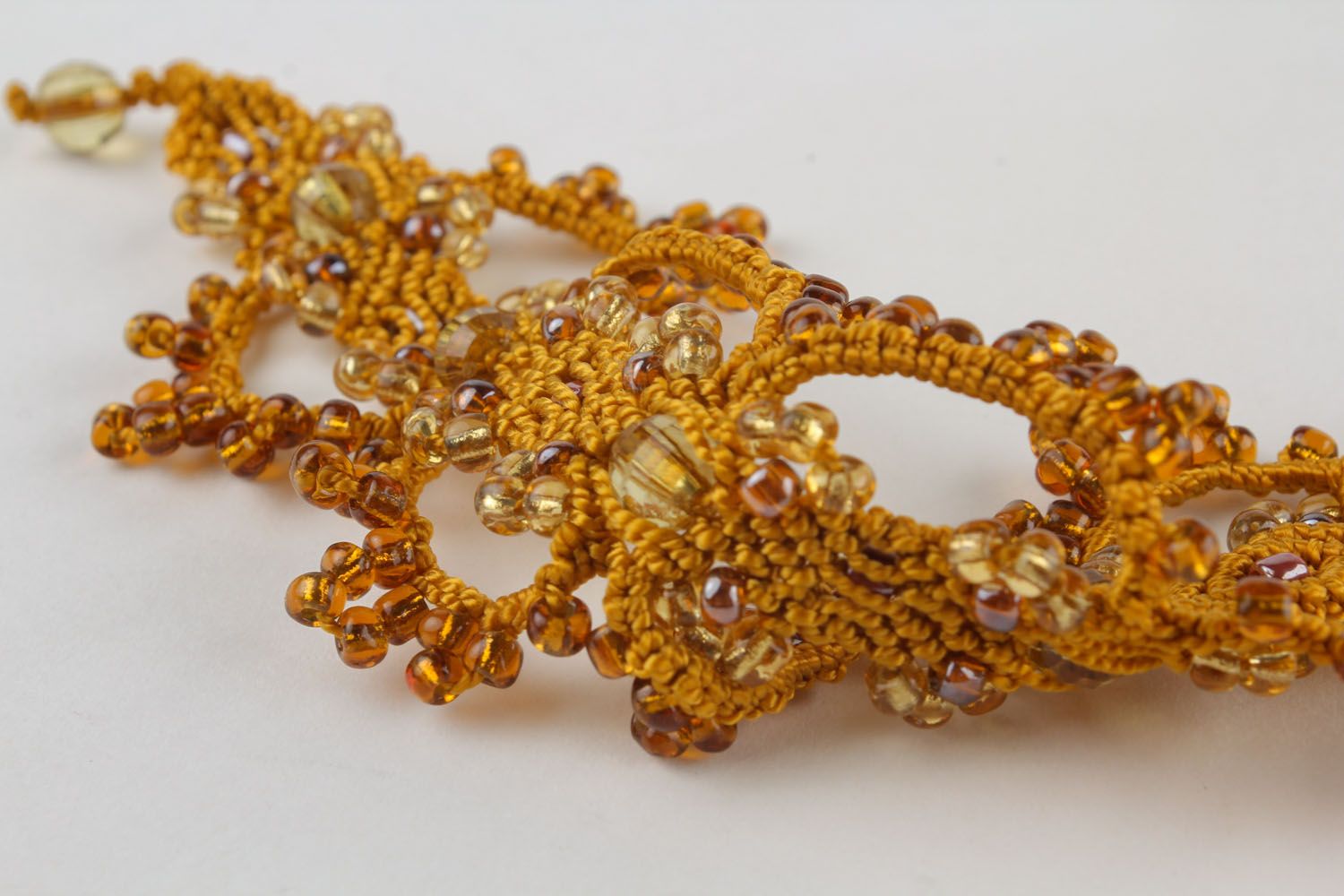 Wide beaded bracelet photo 4