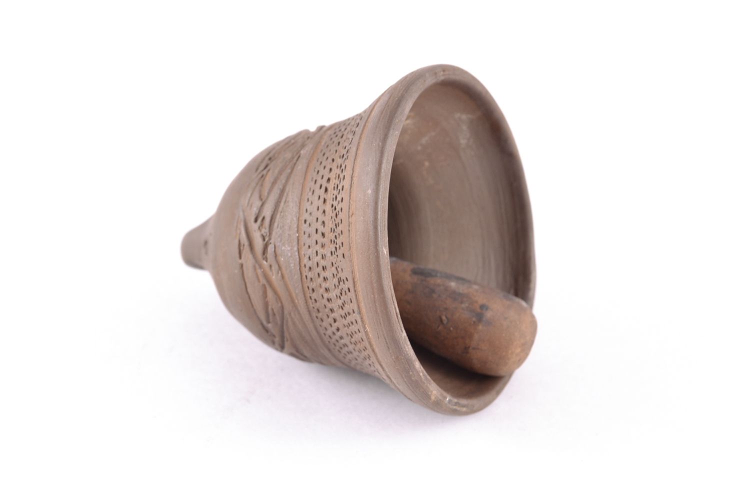 Ceramic bell kilned with milk photo 2