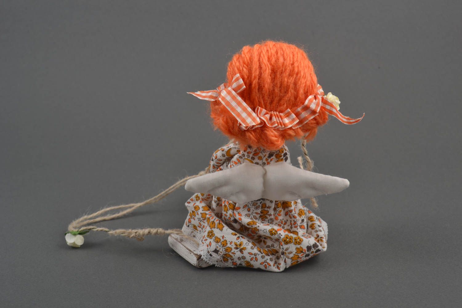 Handmade rag doll soft interior toy nursery design decorative use only photo 3