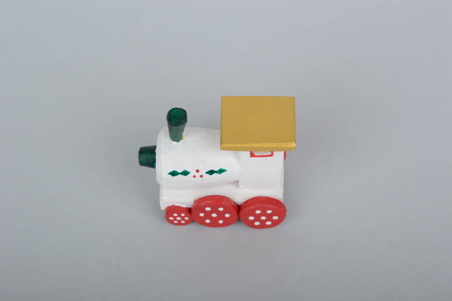 Игрушка ручной работы игрушка из дерева локомотив фигурка из дерева декор фото 3