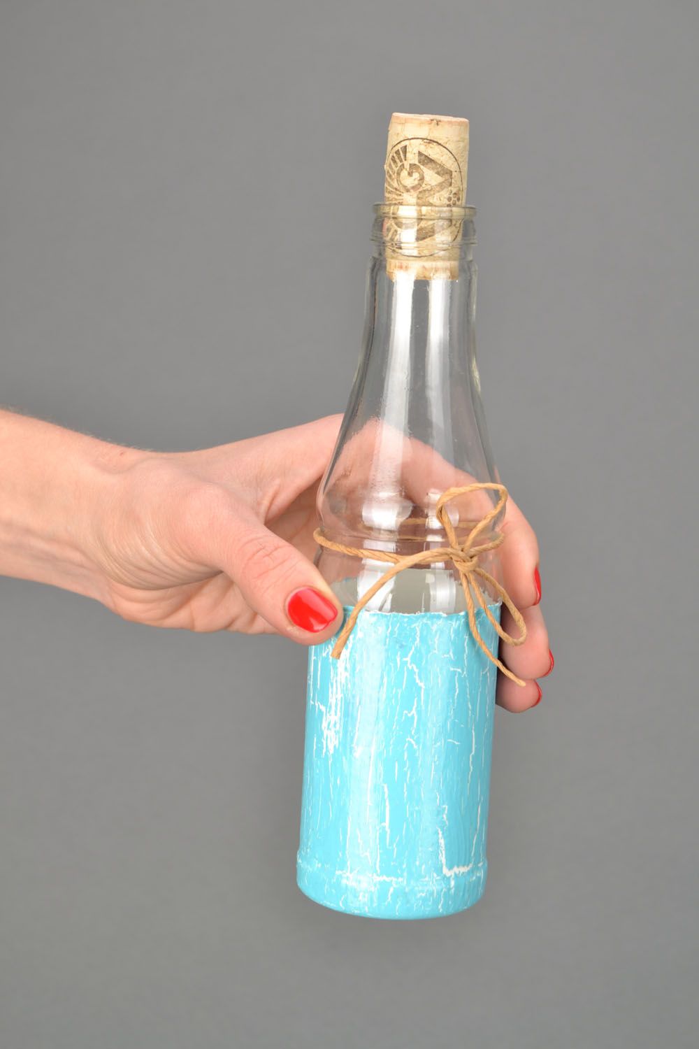 Dekorative Flasche aus Glas foto 2