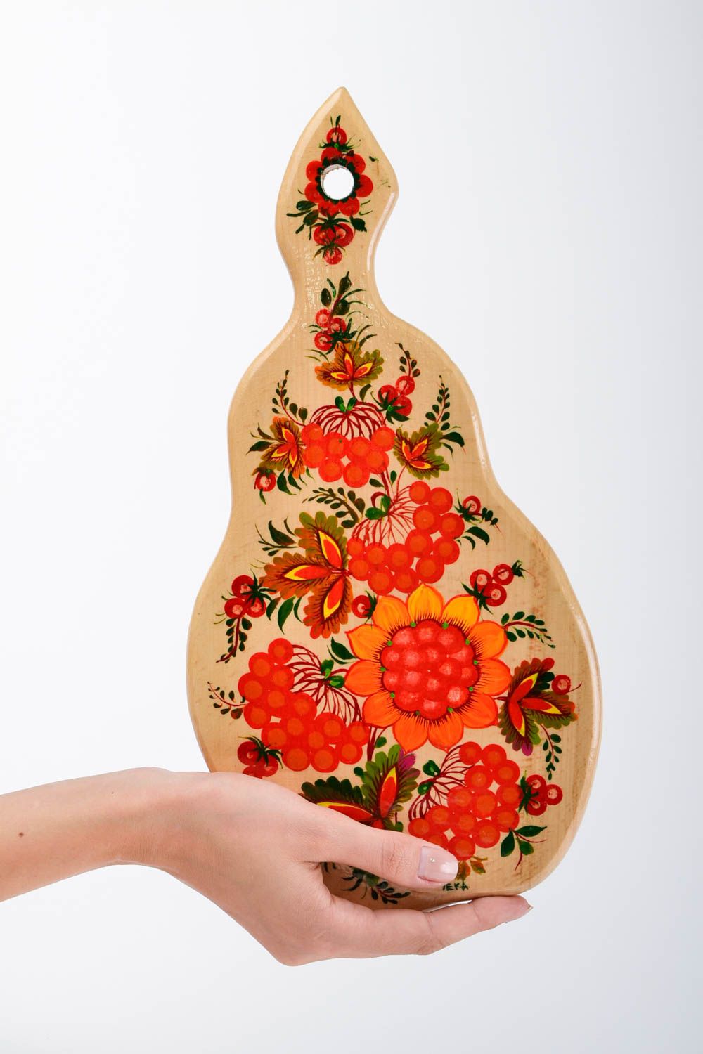 Tabla de cortar decorada hecha a mano accesorio de cocina souvenir original foto 2