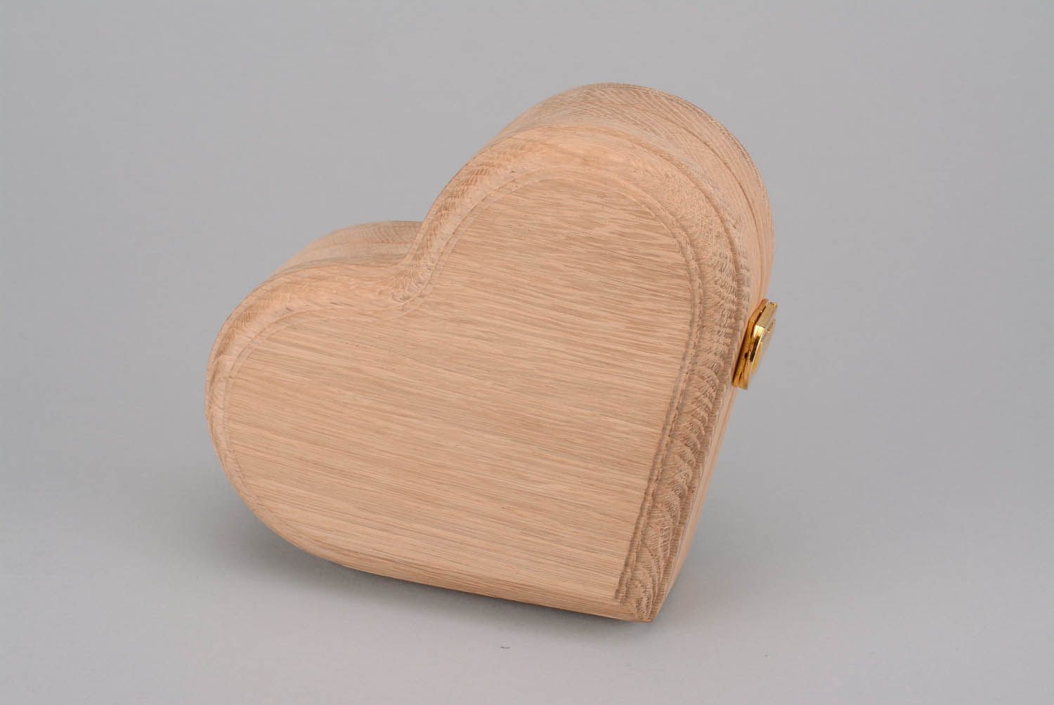 Roh-Holzschatulle mit Schließe foto 1