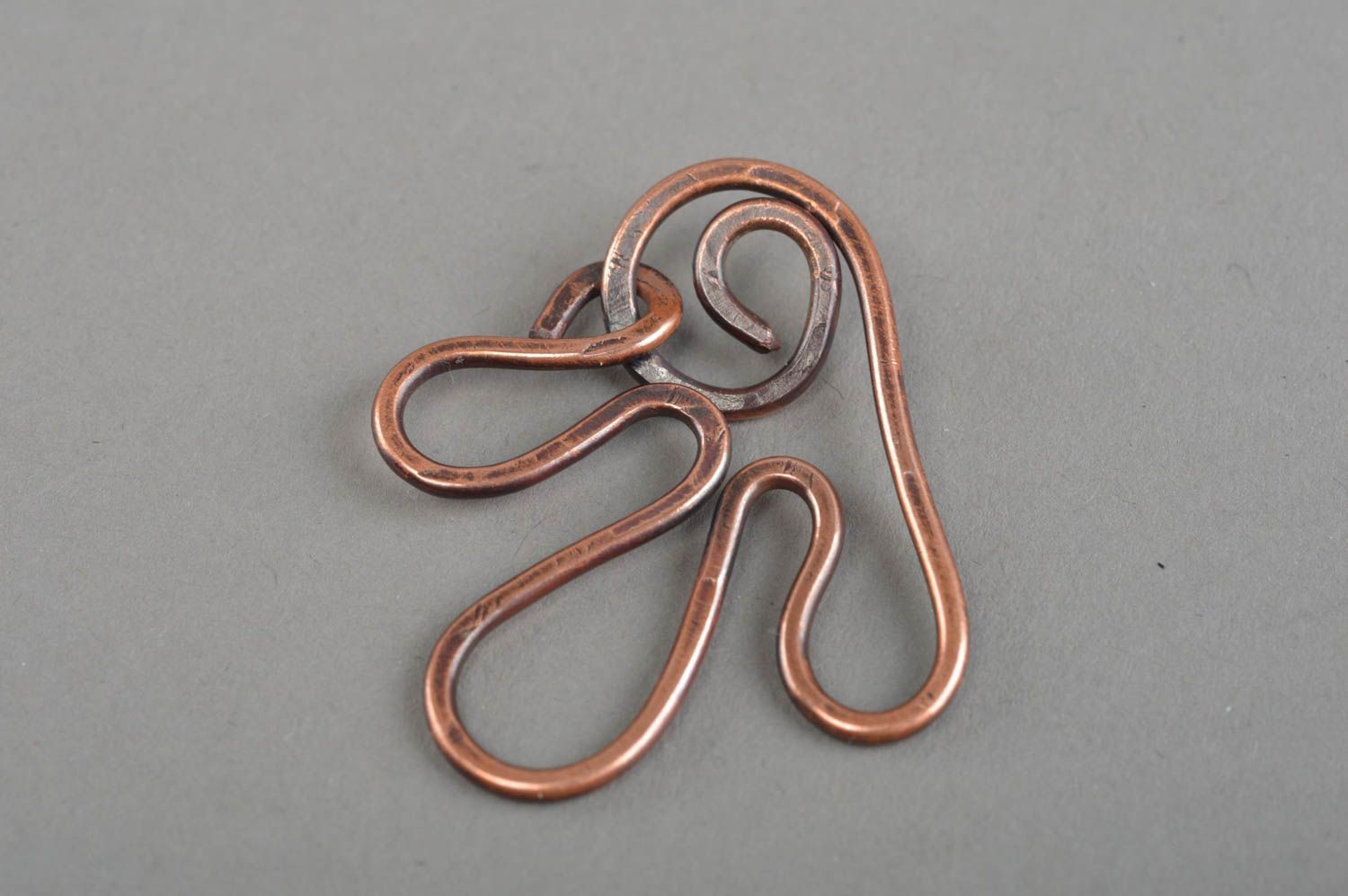 Llavero hecho a mano de cobre accesorio para llaves regalo original colgante foto 3
