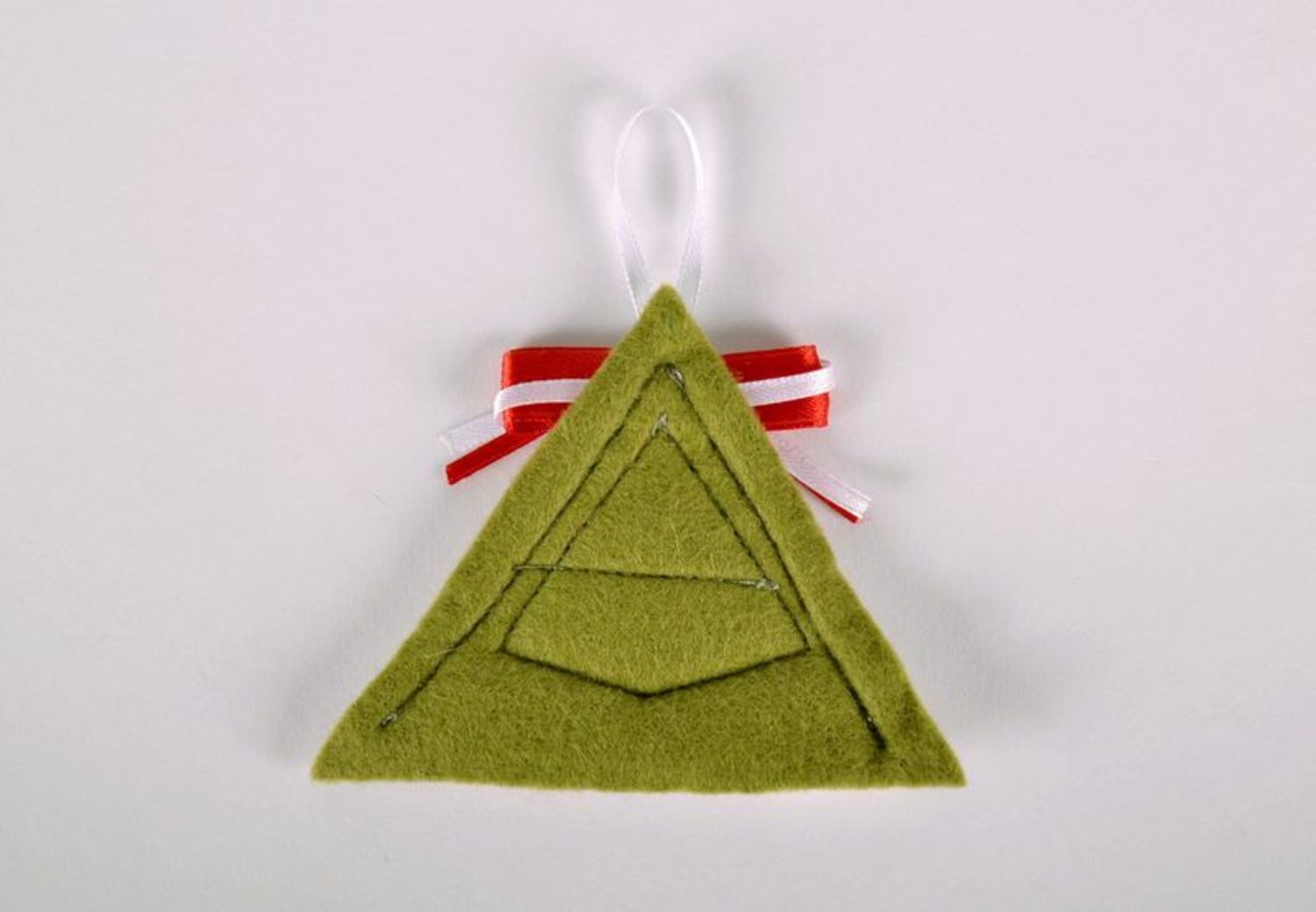 New Year's magnet made from Spanish felt Christmas tree photo 2