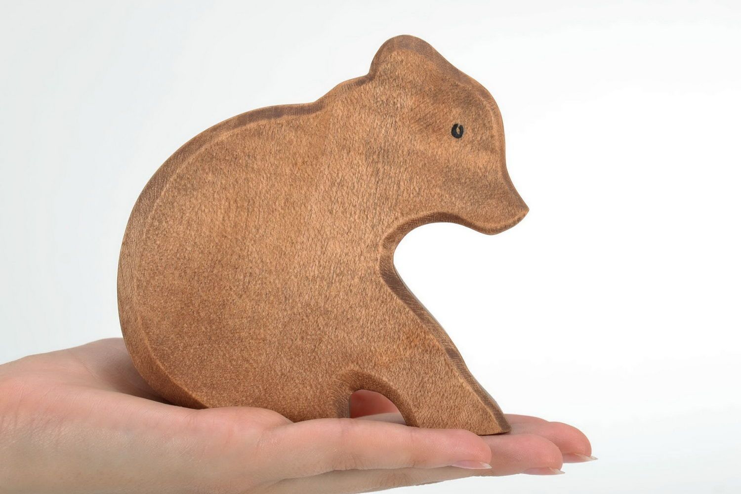 Wooden Figurine Grizzly Bear photo 2