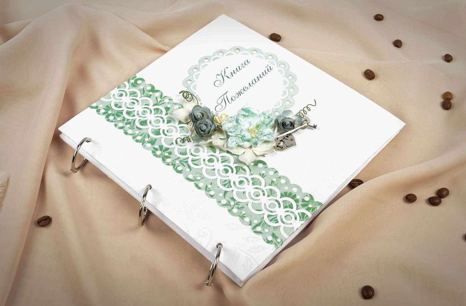 Handmade notebook for wishes handmade notepad wedding accessories wedding goods photo 5