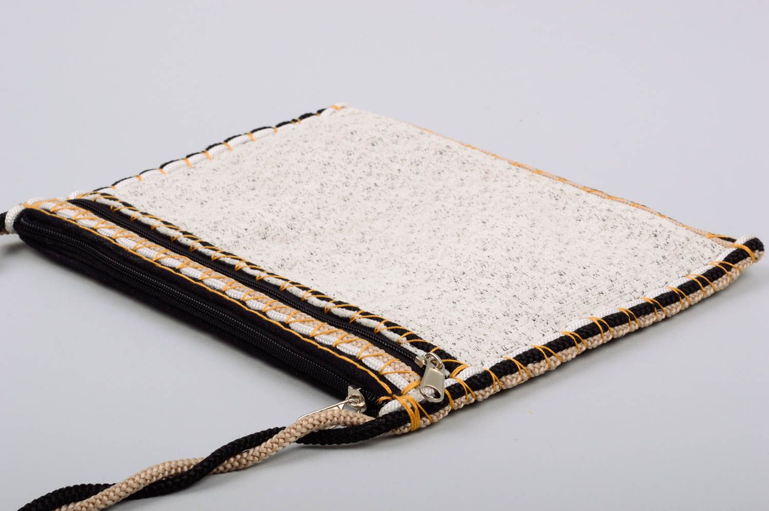 Handmade tarpaulin textile purse fabric shoulder bag women's accessory photo 4
