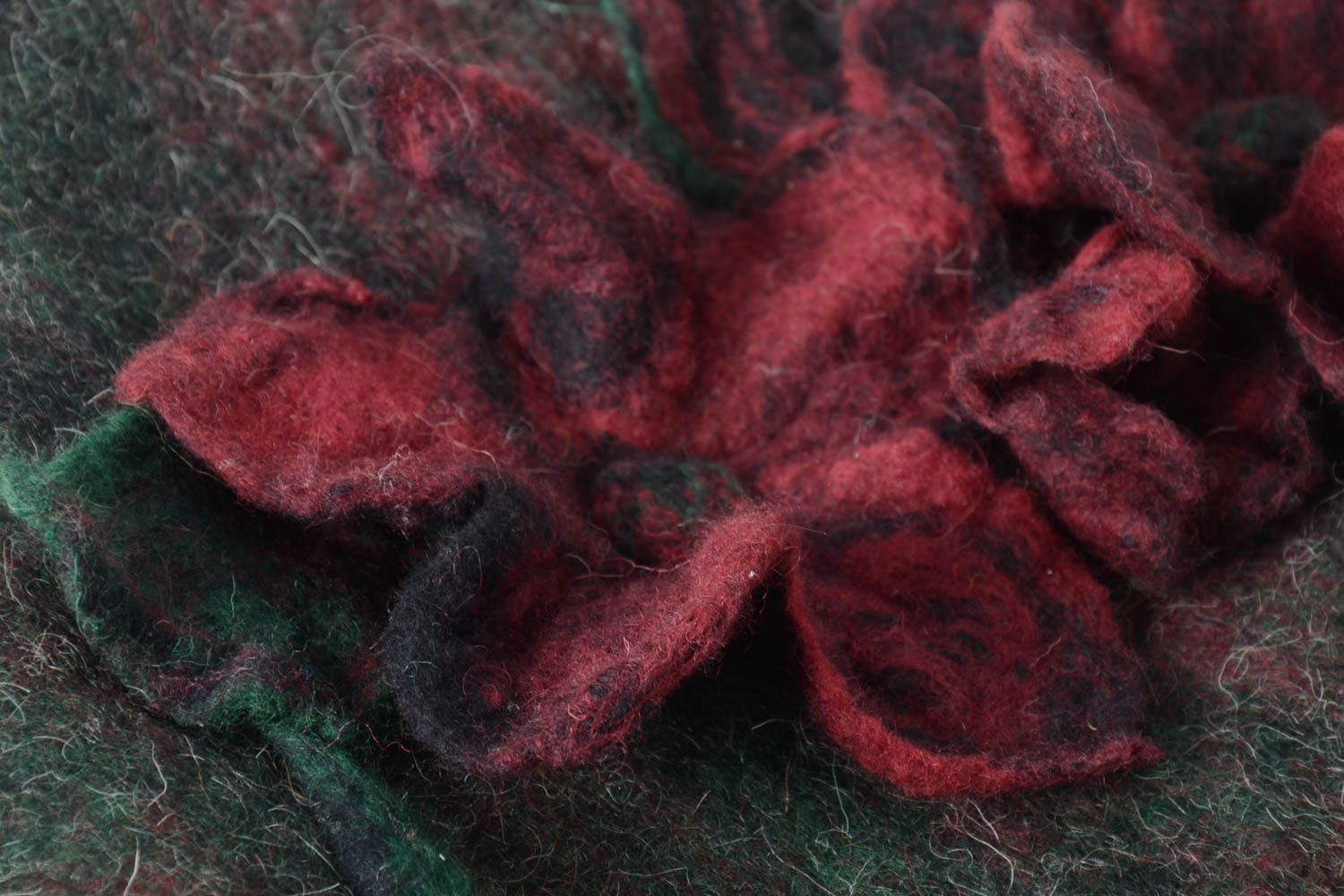 Sac à main noir fait main Sac cabas en laine Cadeau original feutrage mouillé photo 5