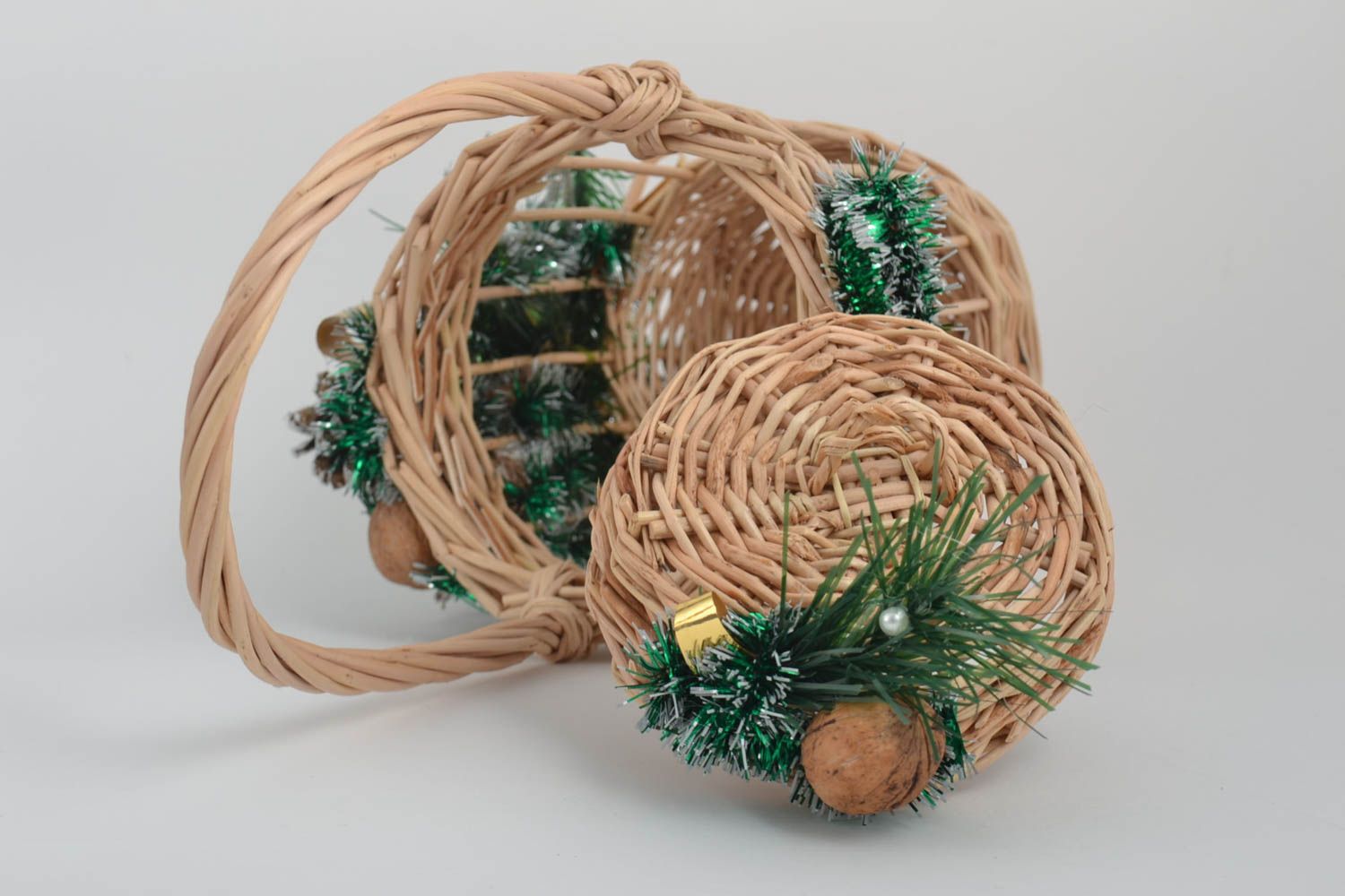 Stylish handmade basket woven basket Easter basket ideas gift ideas photo 4