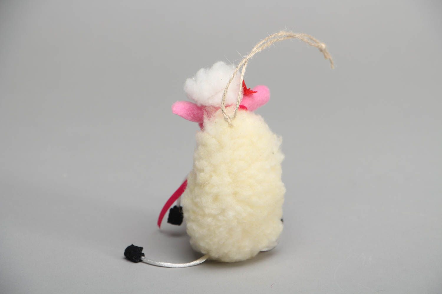 Poupée en laine Mouton faite main photo 3