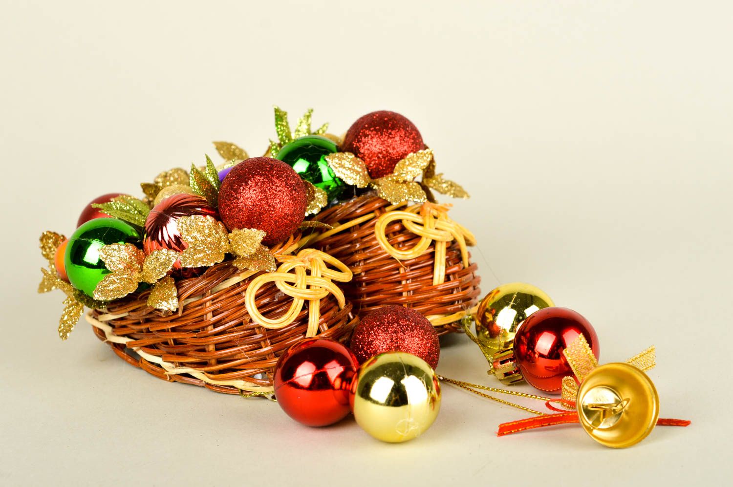 Decoración navideña artesanal elemento decorativo trenzado regalo original foto 5