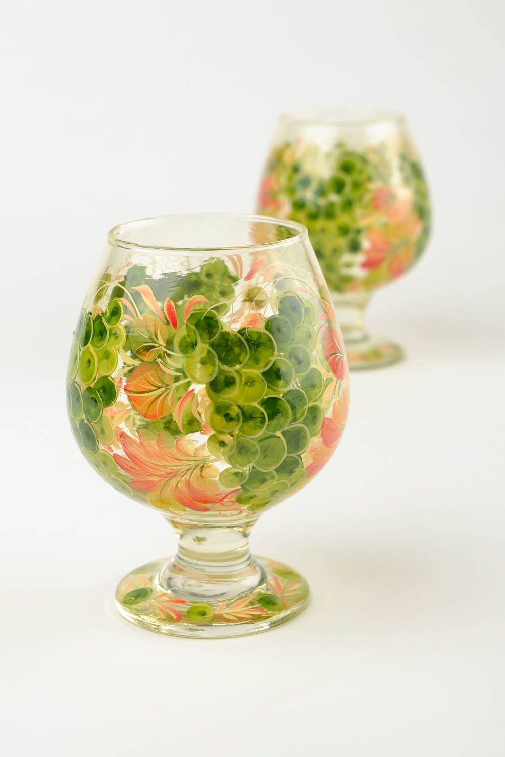 Copa para coñac hecha a mano decoración de interior copa de cristal decorada foto 1