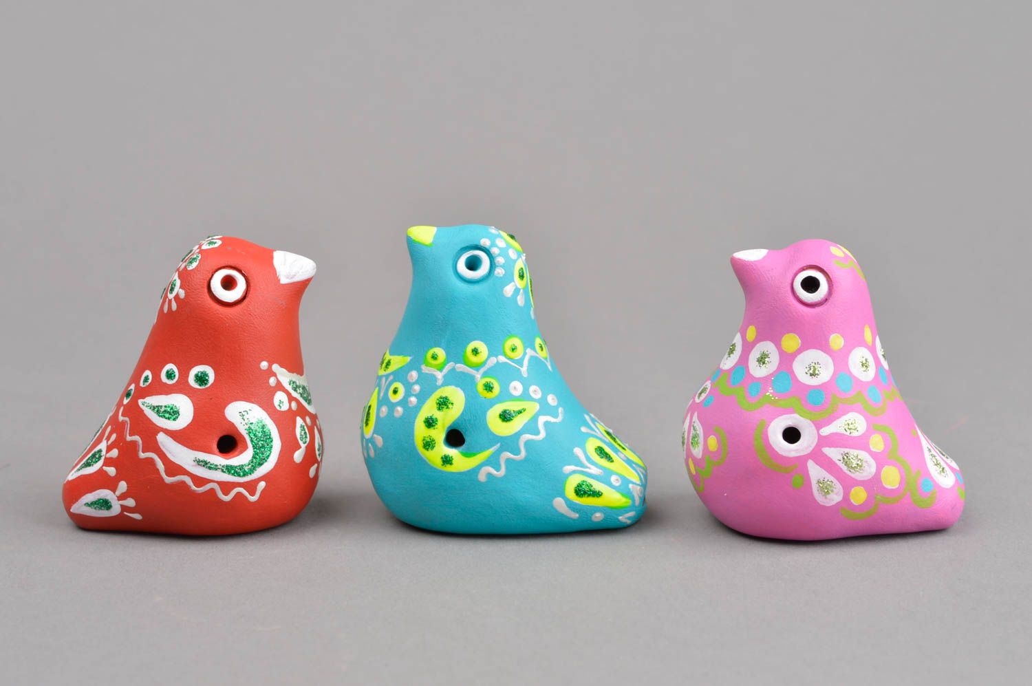 Handmade Keramik Vögel Geschenke für Kinder Musikinstrumente für Kleinkinder  foto 2