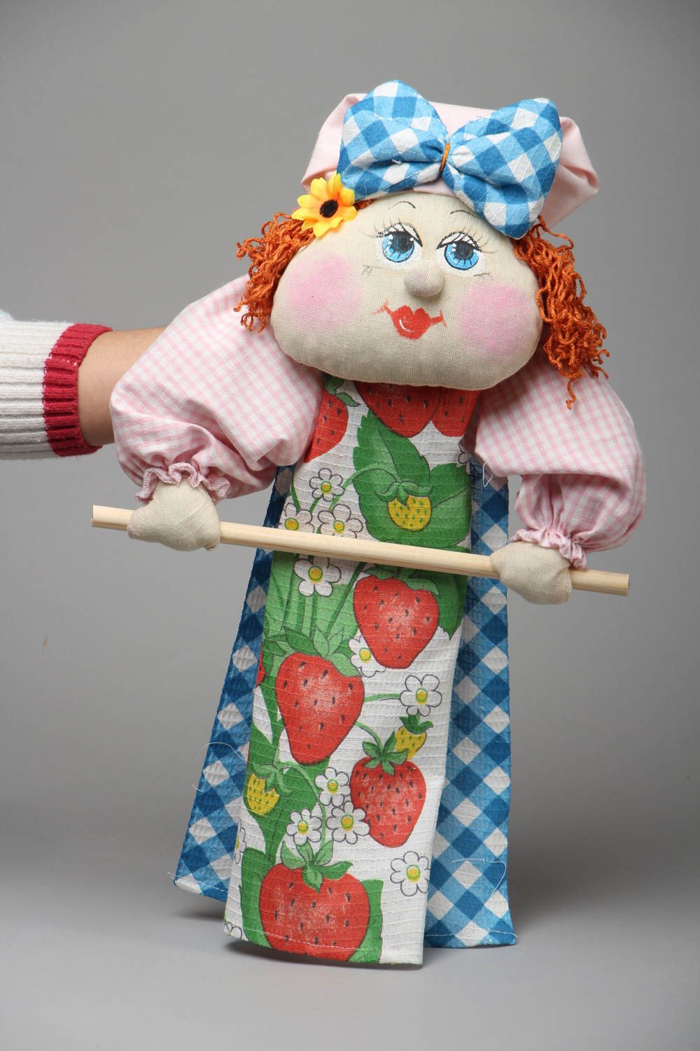 Кукла держатель для полотенец Бабка-полотенце фото 4