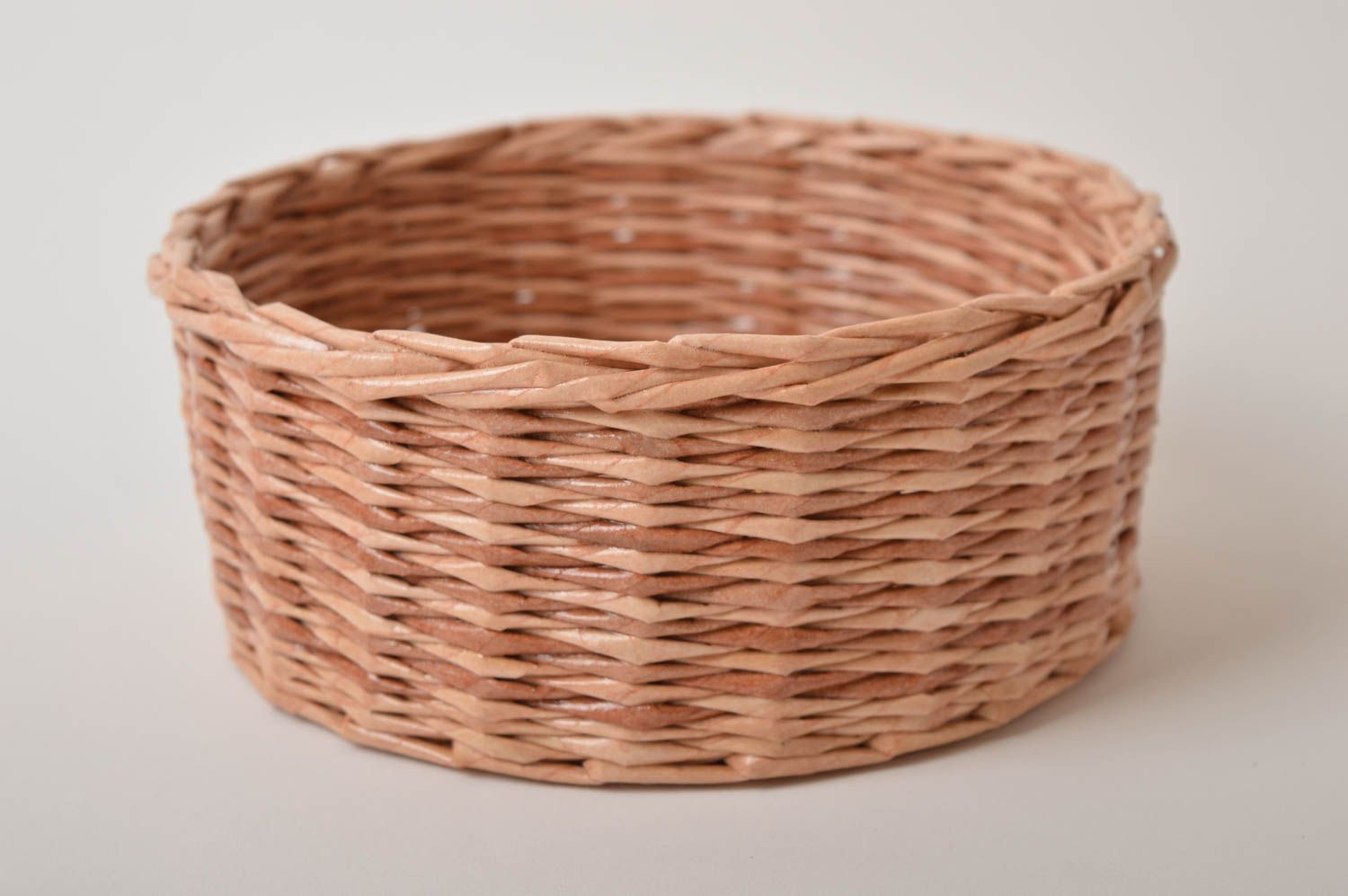 Paper basket homemade home decor storage basket small wicker basket cool gifts photo 3