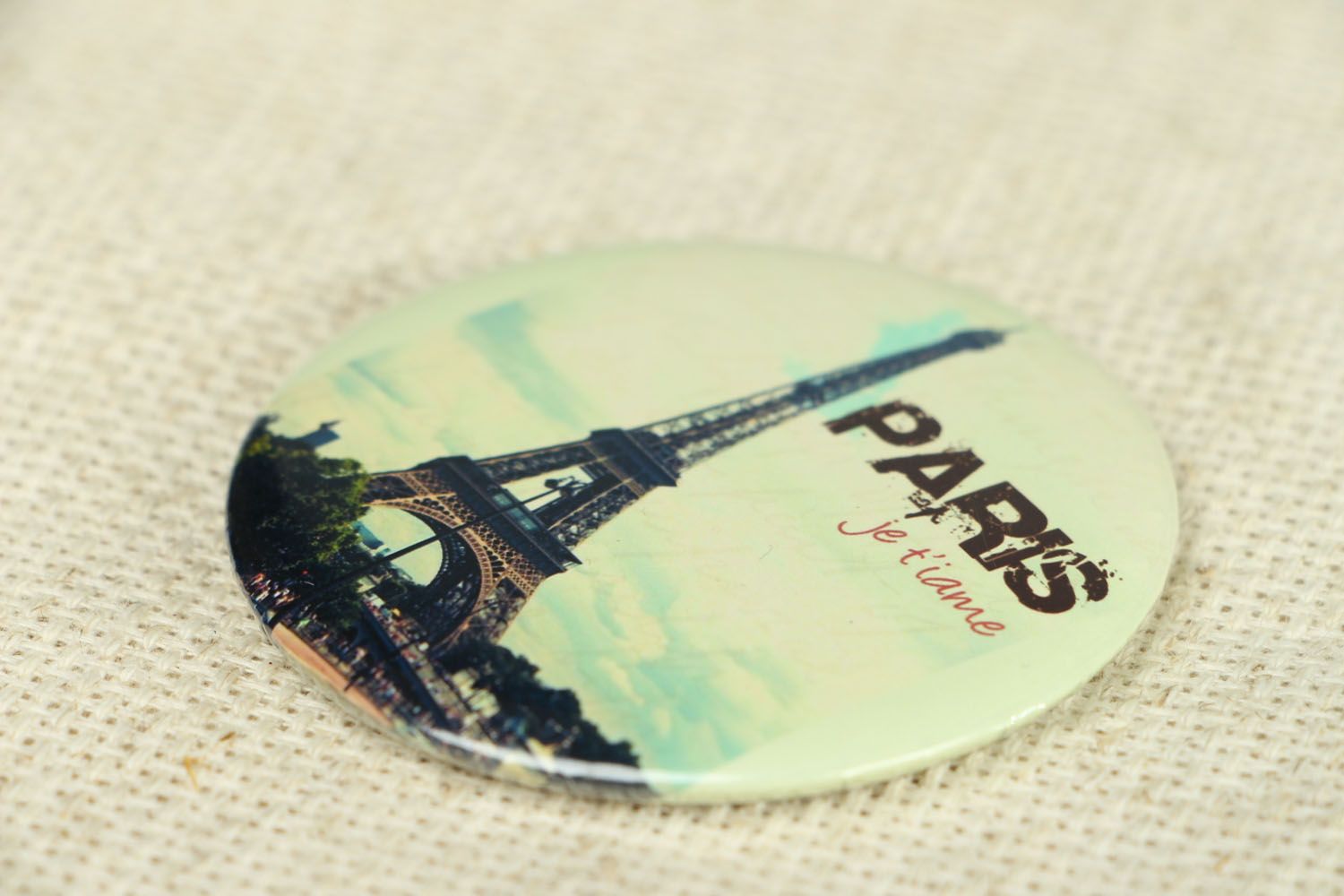 Espejo de bolsillo con estampado fotográfico de París foto 2