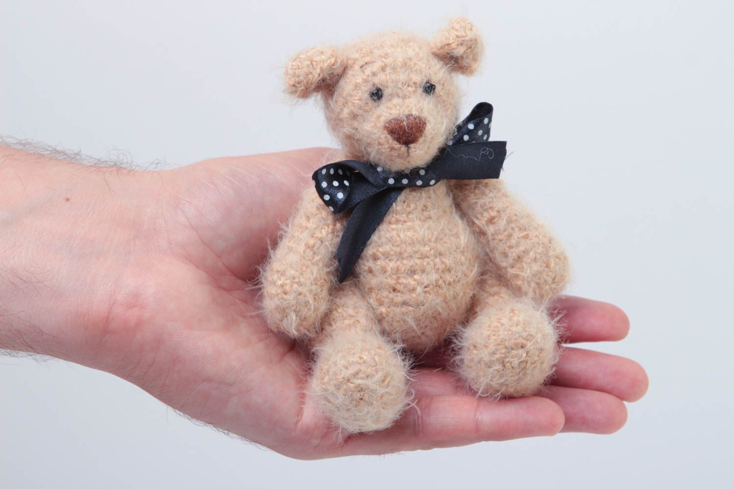 Juguete artesanal con forma de oso encantador regalo original peluche para niños foto 5