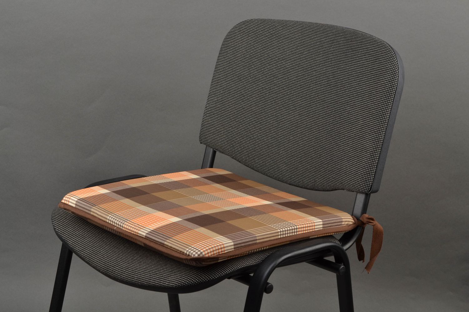 Almohada plana artesanal para silla foto 2