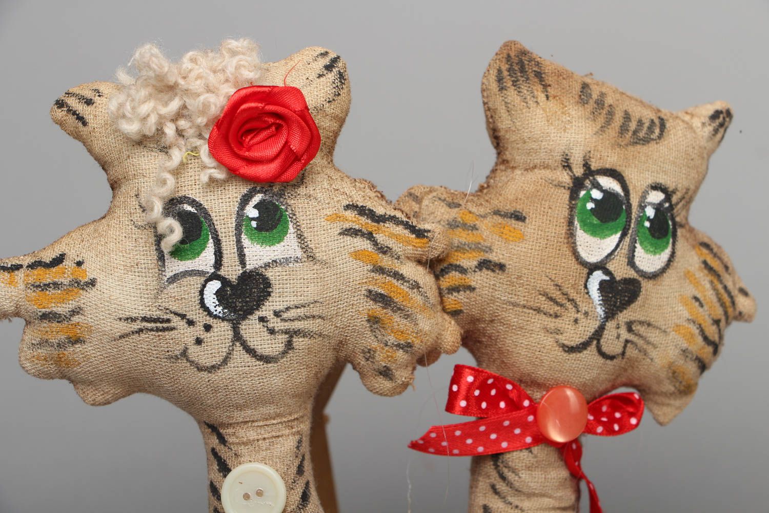 Soft fragrant toy Couple of Cats photo 2