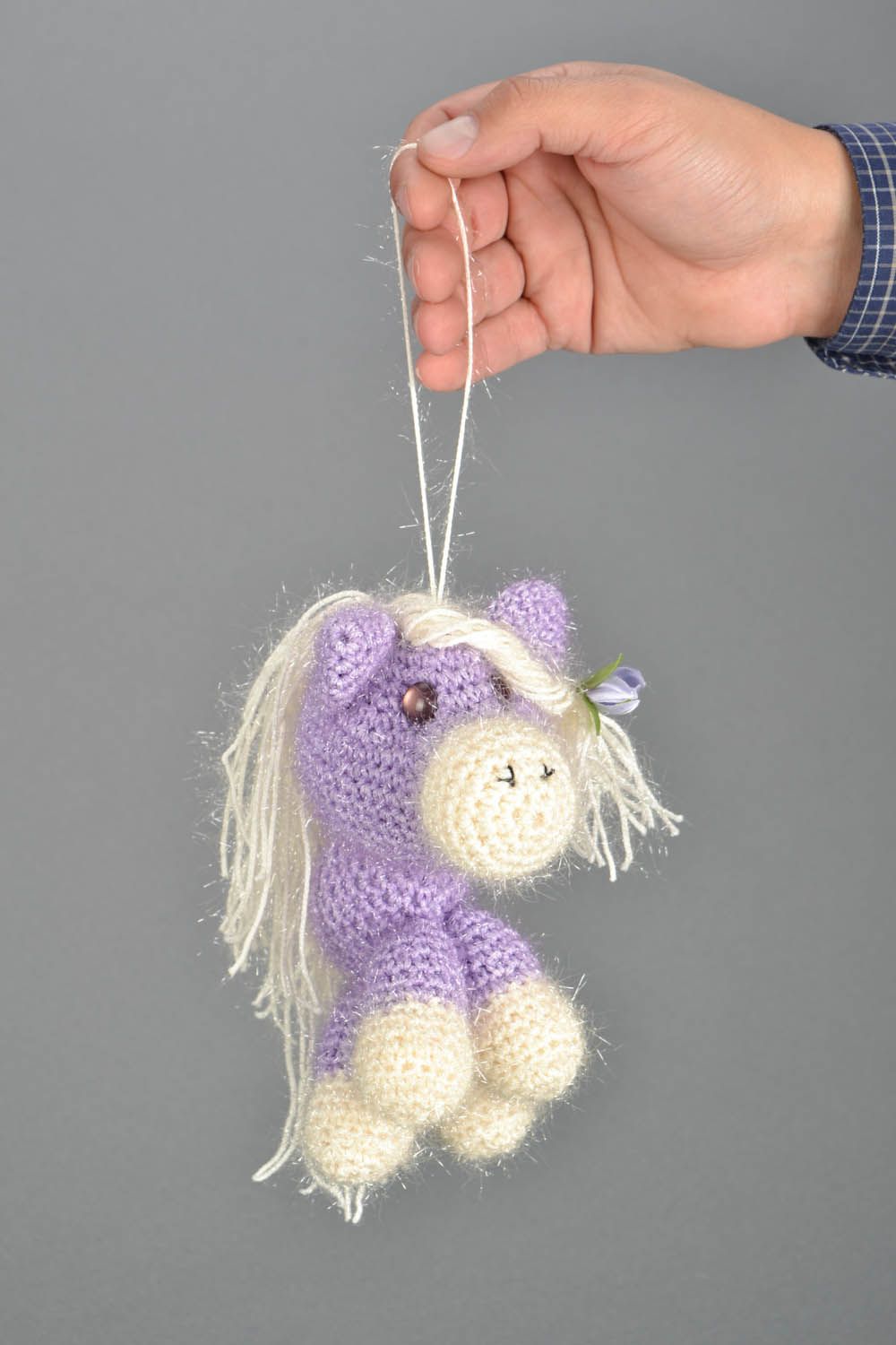 Soft crocheted horse photo 1