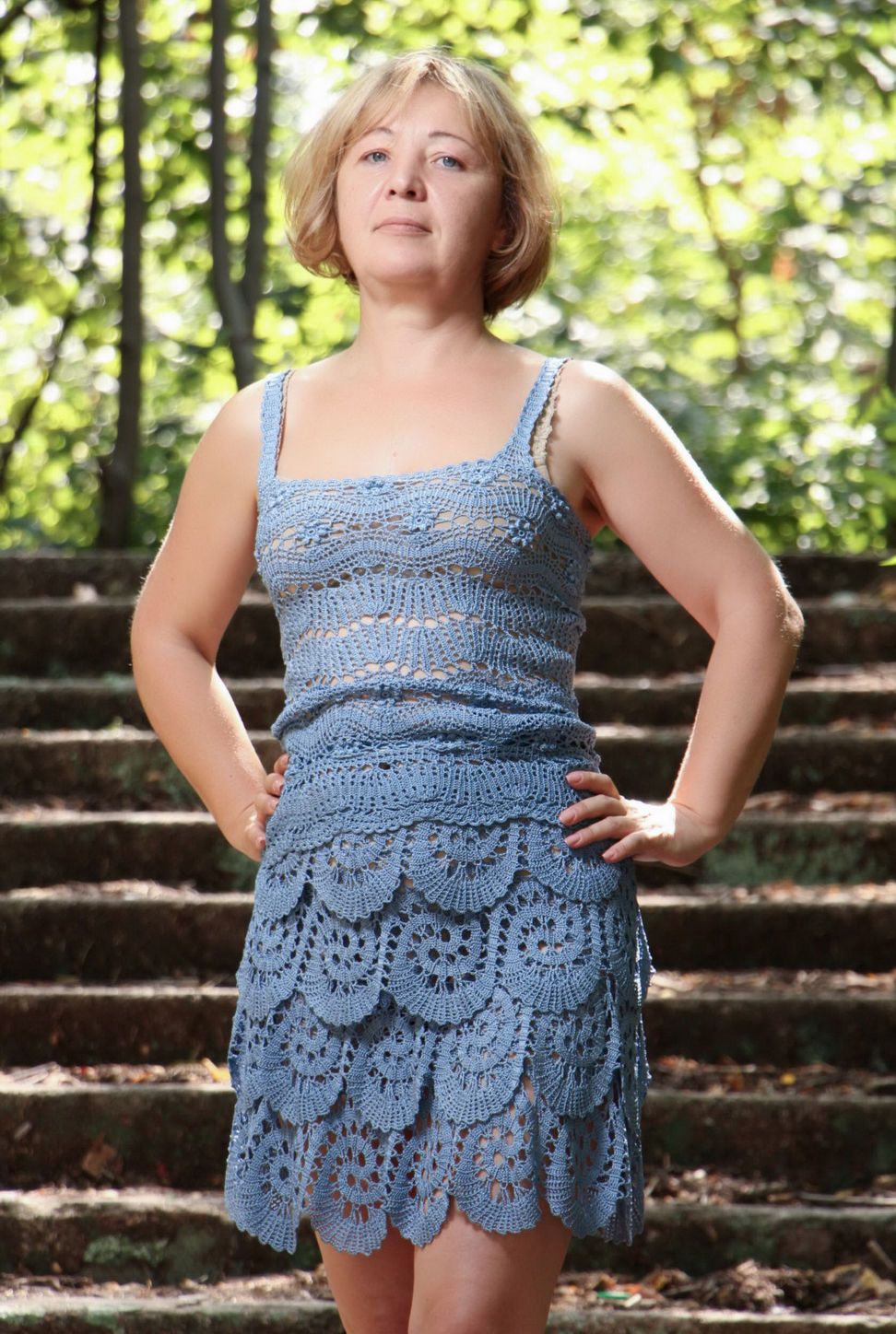 Skirt made of brugge lace, rayon photo 1