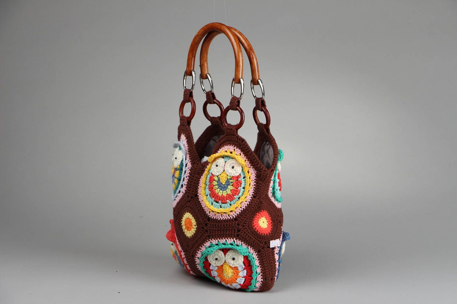 Crochet purse Owls photo 2