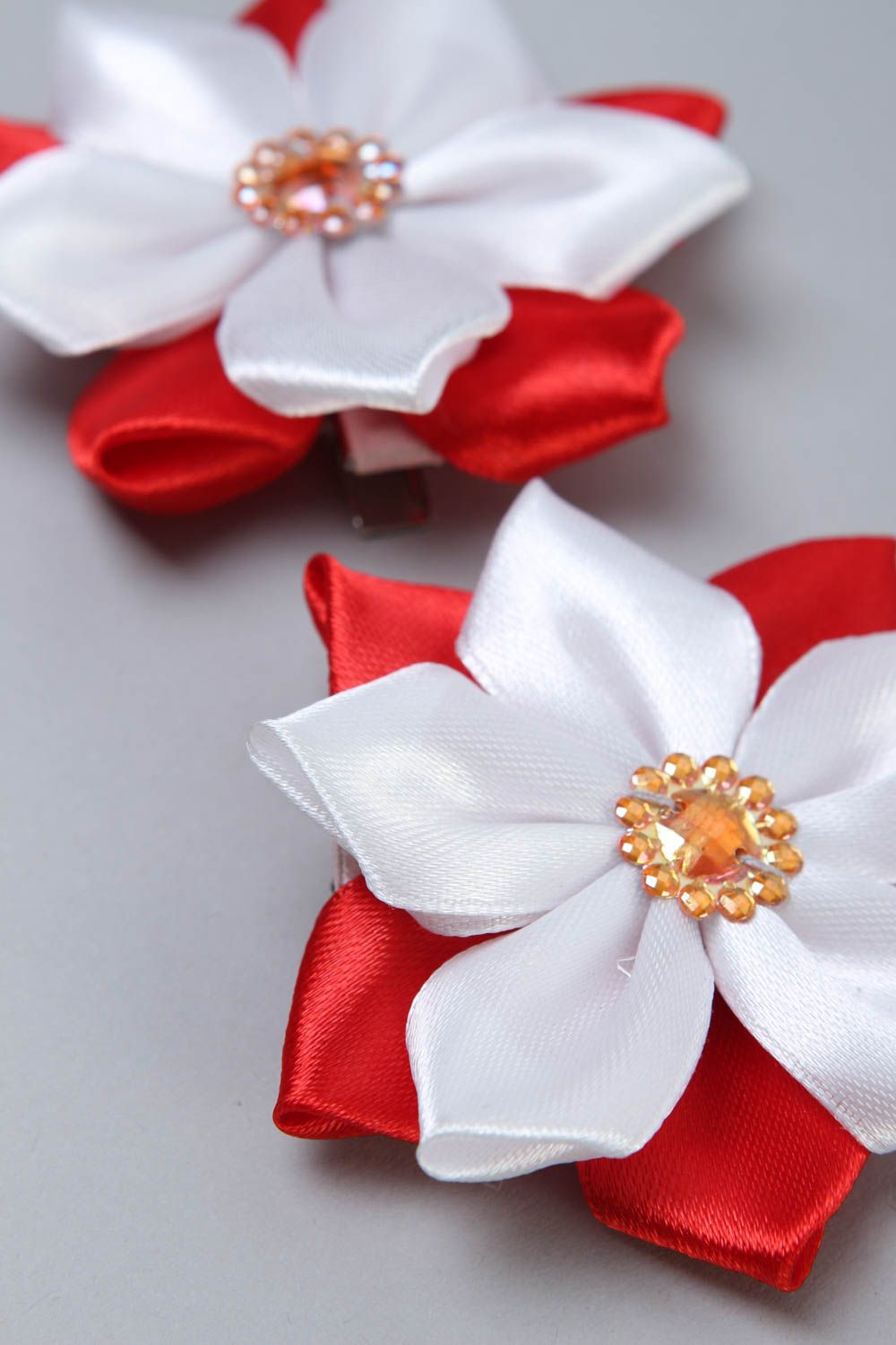Pinzas de pelo artesanales con flores accesorios para niñas regalos originales foto 3