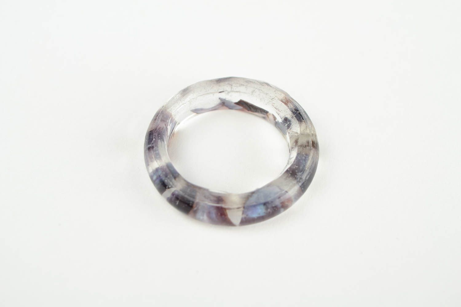 Кольцо ручной работы кольцо из эпоксидной смолы модное кольцо оригинальное фото 3