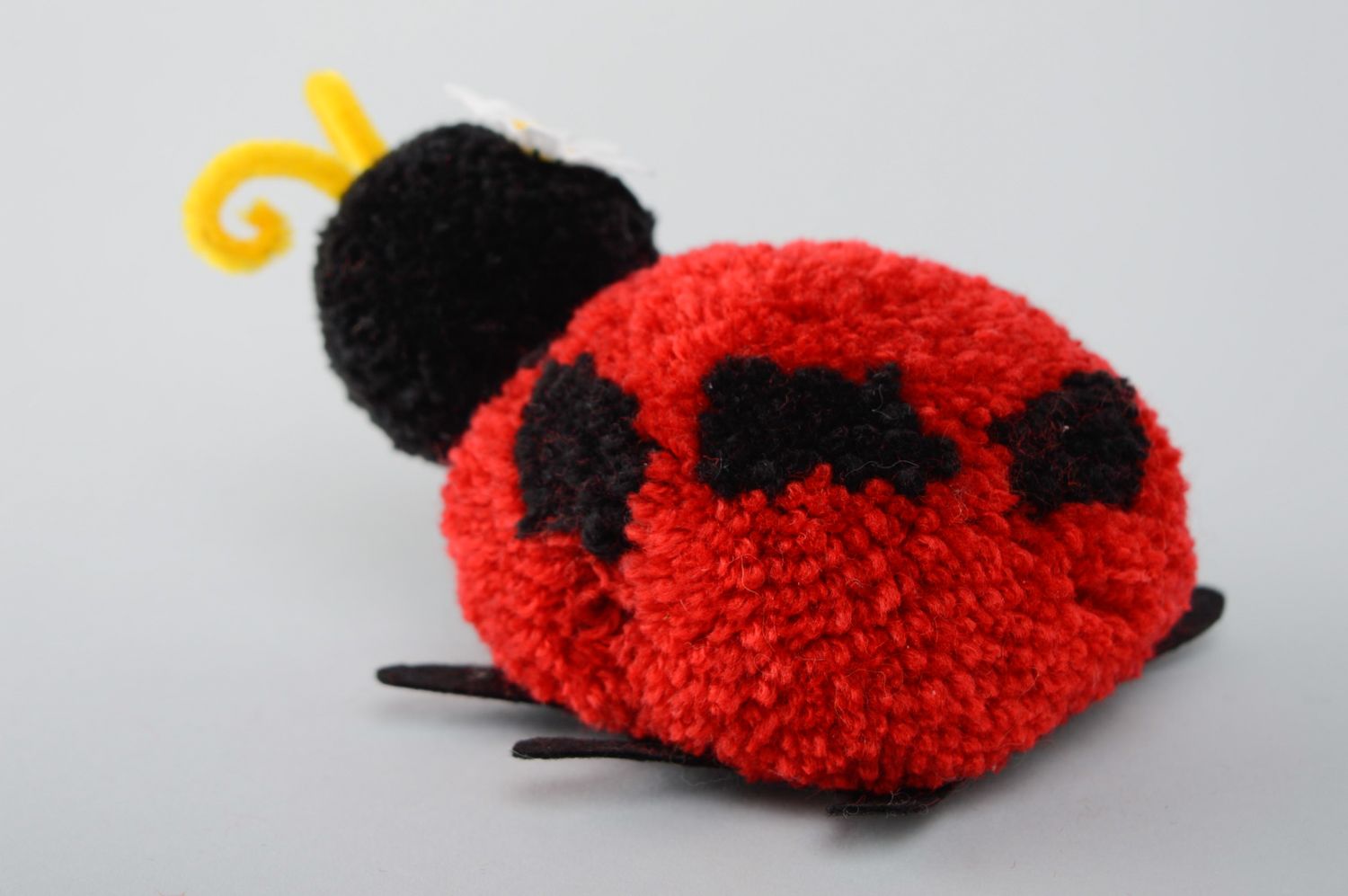 Pompom soft toy ladybird photo 4