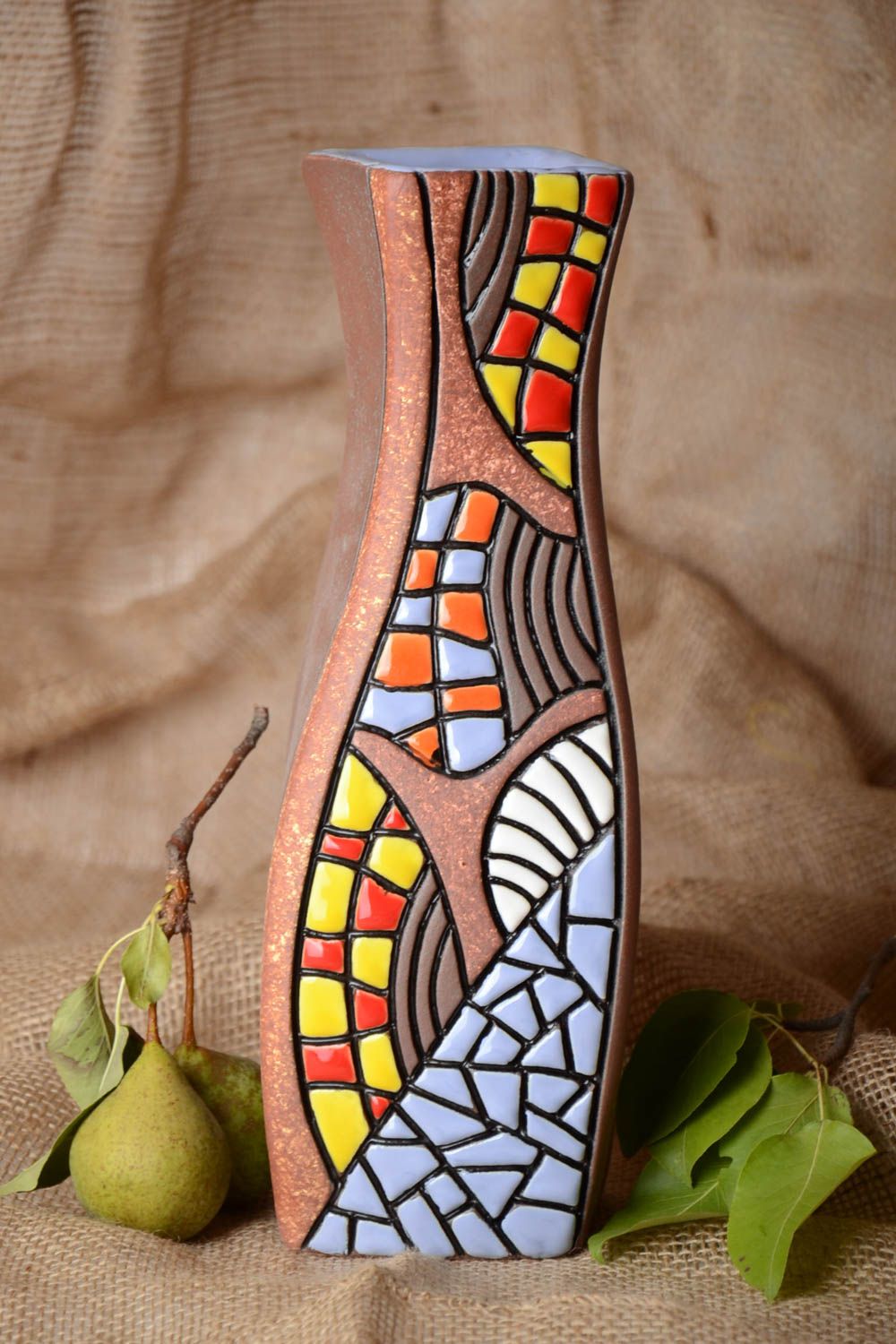 Handgemachte Keramik Designer Vase Haus Dekoration Geschenk für Frau foto 1