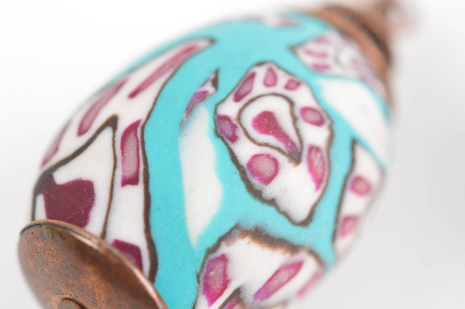 Schmuck aus Ton handgefertigt Modeschmuck Ohrringe stilvoll Keramik Schmuck foto 5