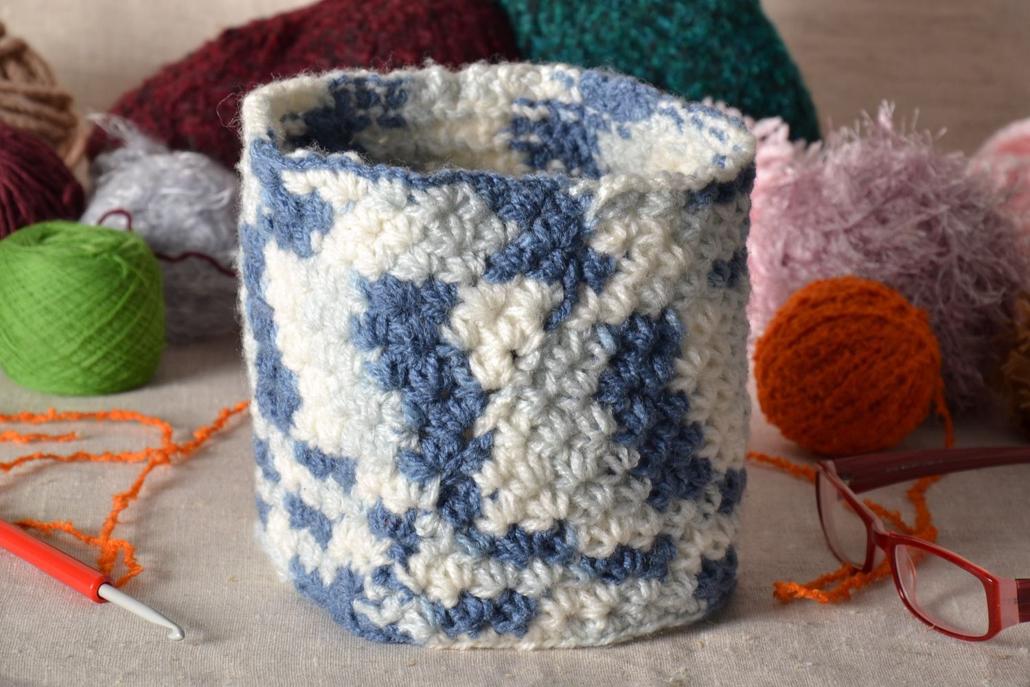 Crochet collar scarf photo 1