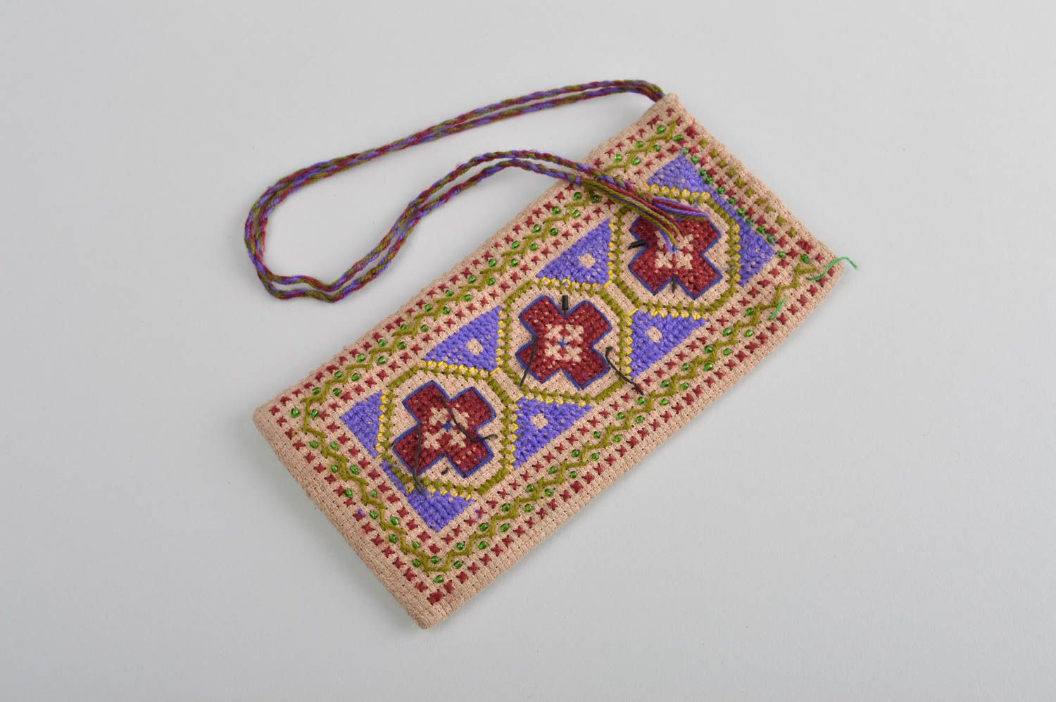 Handmade fabric phone case textile gadget case handmade accessories ideas photo 3