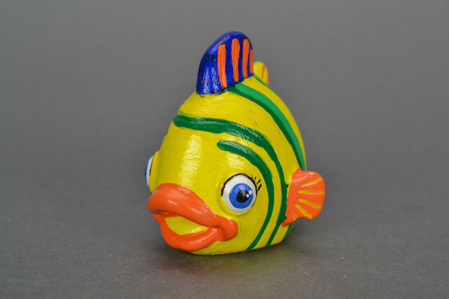 Figurine poisson en plâtre faite main  photo 5