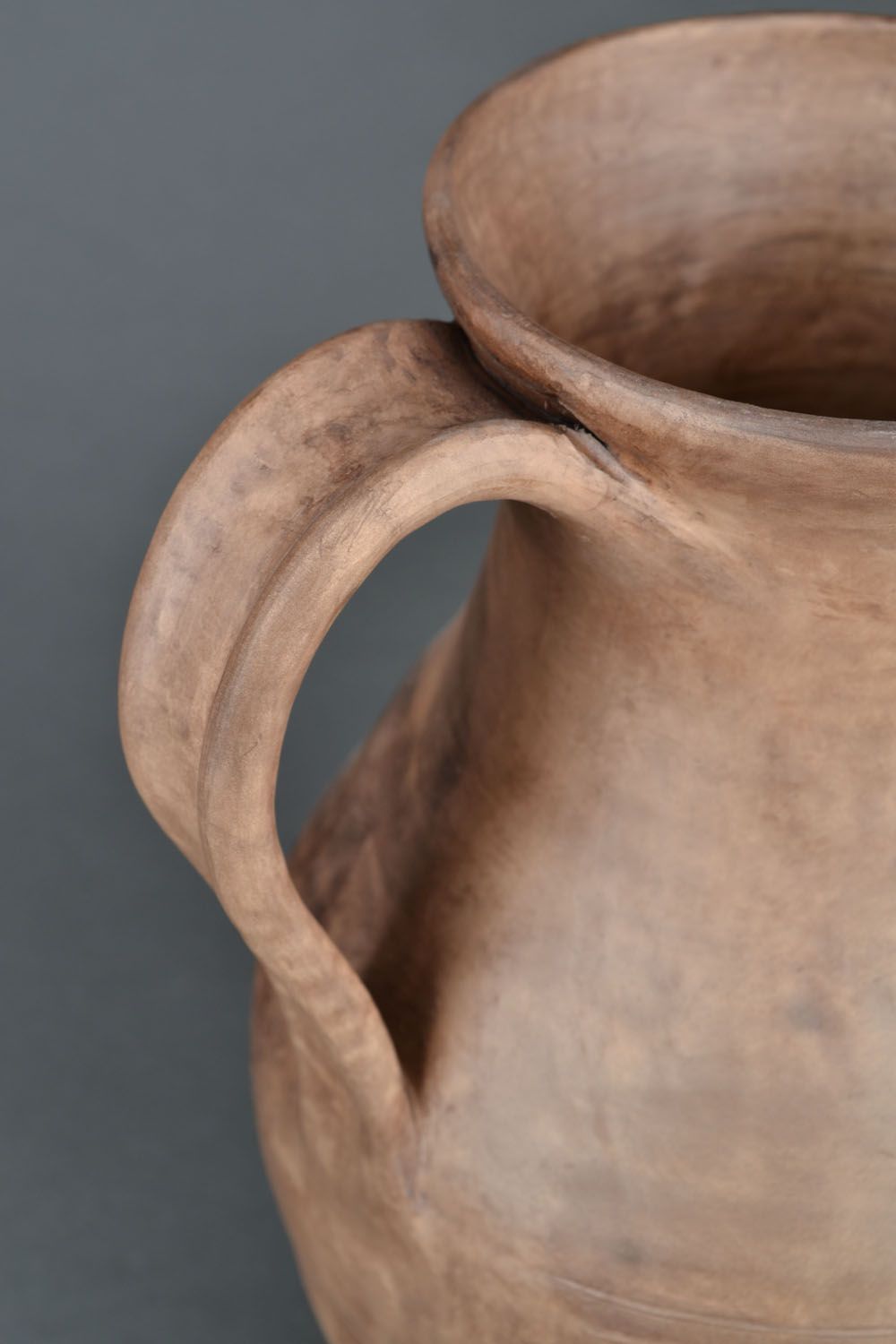 100 oz handmade clay glazed ceramic water jug made of white clay 2,4 lb photo 4