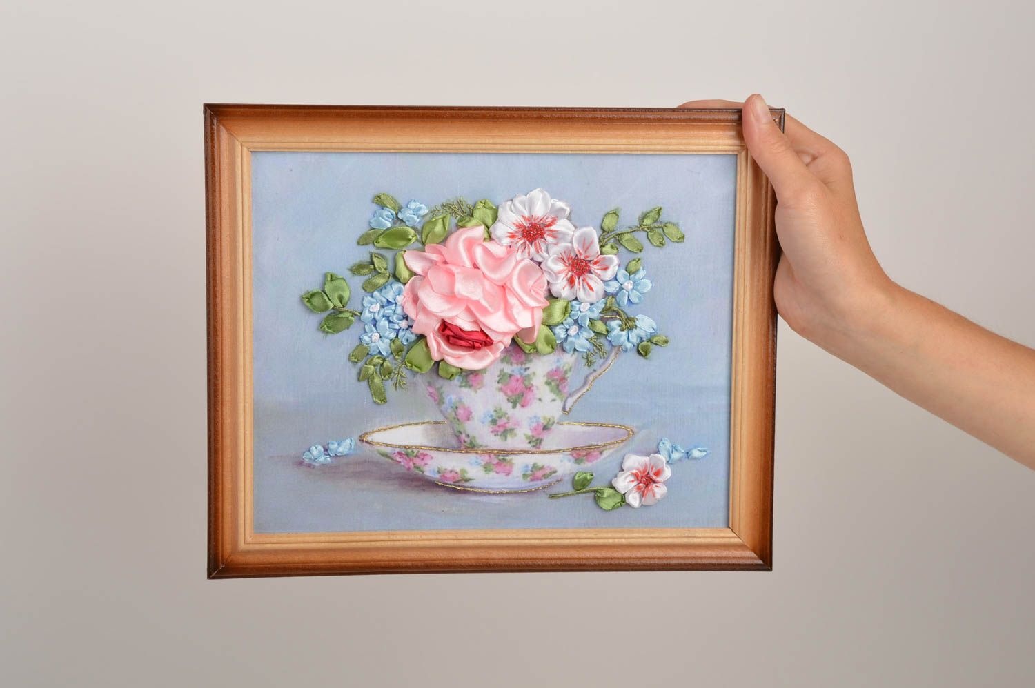 Handmade designer cute picture beautiful embroidered picture the living room photo 5
