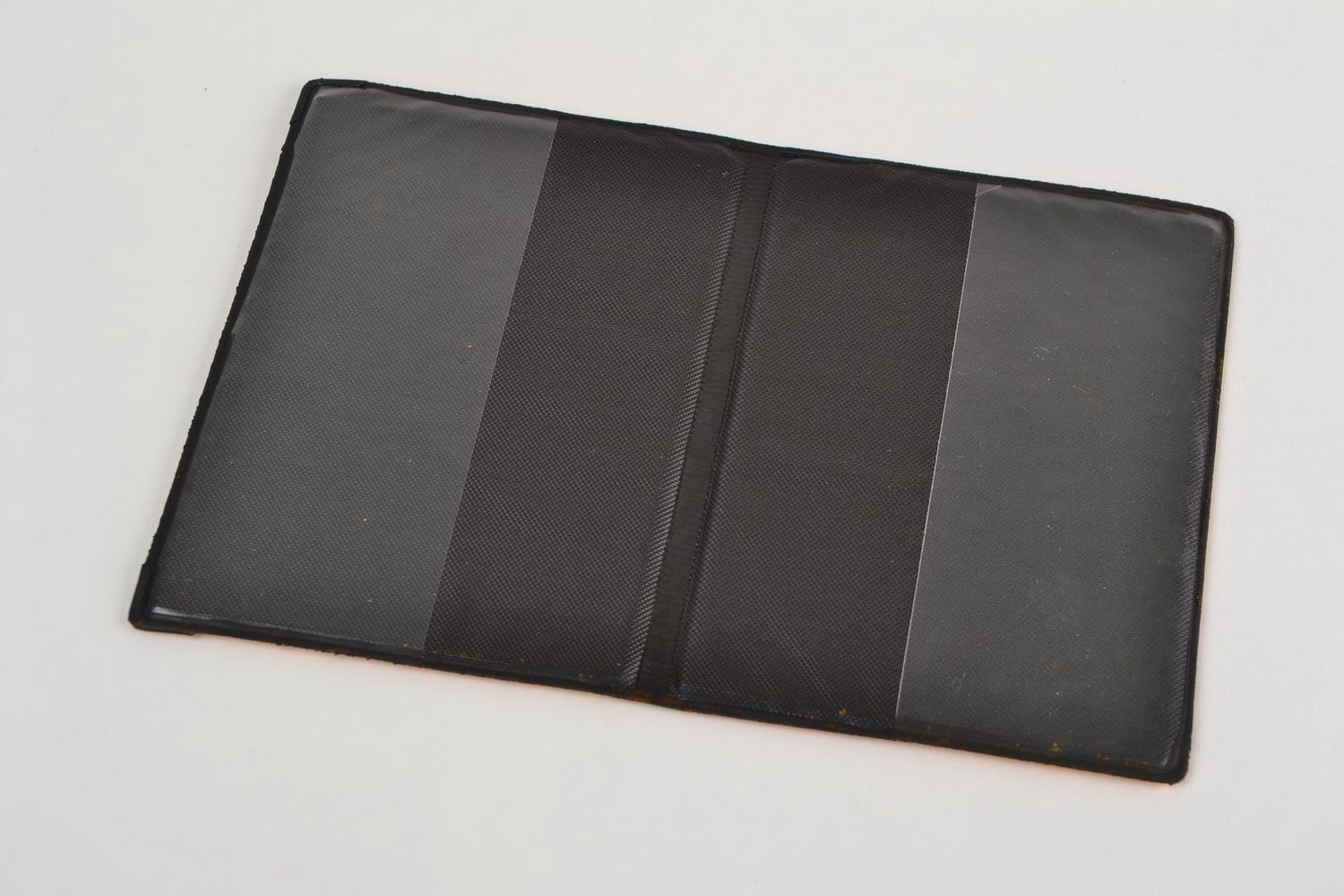 Funda para pasaporte de cuero artificial hecha a mano original decoupage foto 5