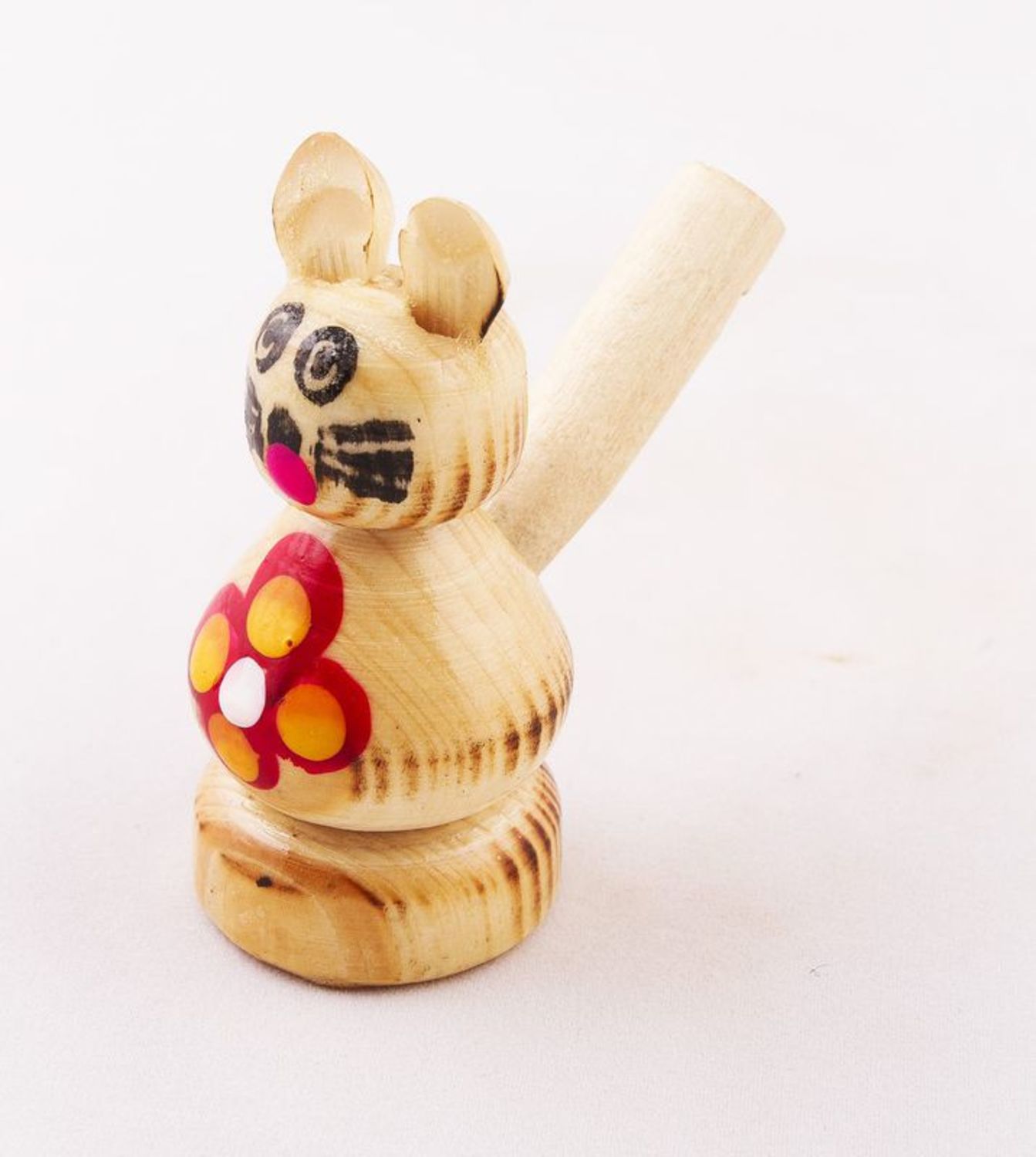 Wooden whistle Cat photo 4