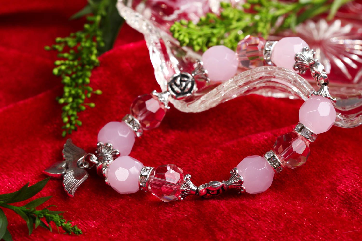 Handmade quartz stone bracelet fashion bracelet jewelry with natural stone photo 1