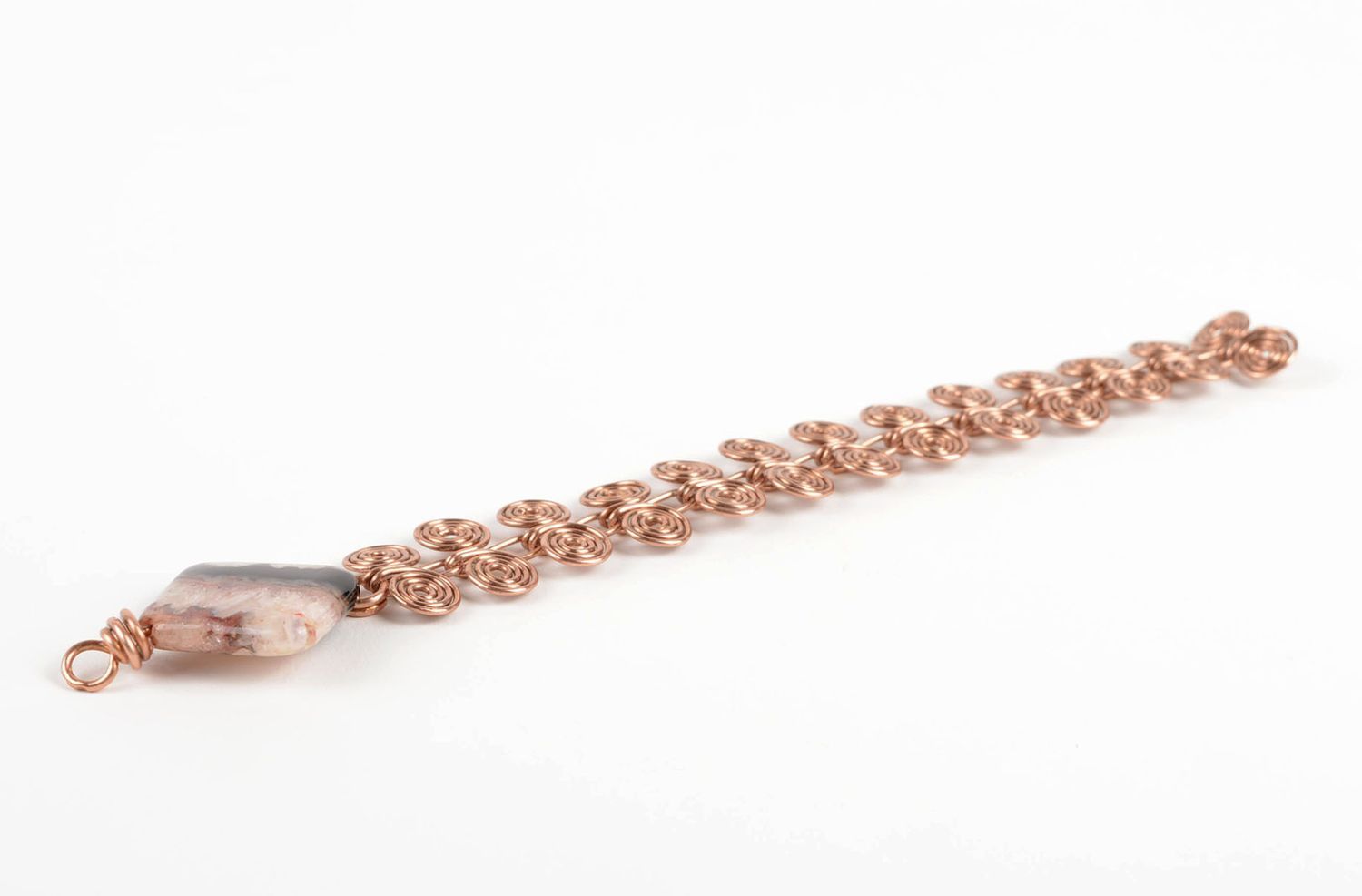 Brazalete de cobre hecha a mano bisutería artesanal accesorio para mujeres foto 4