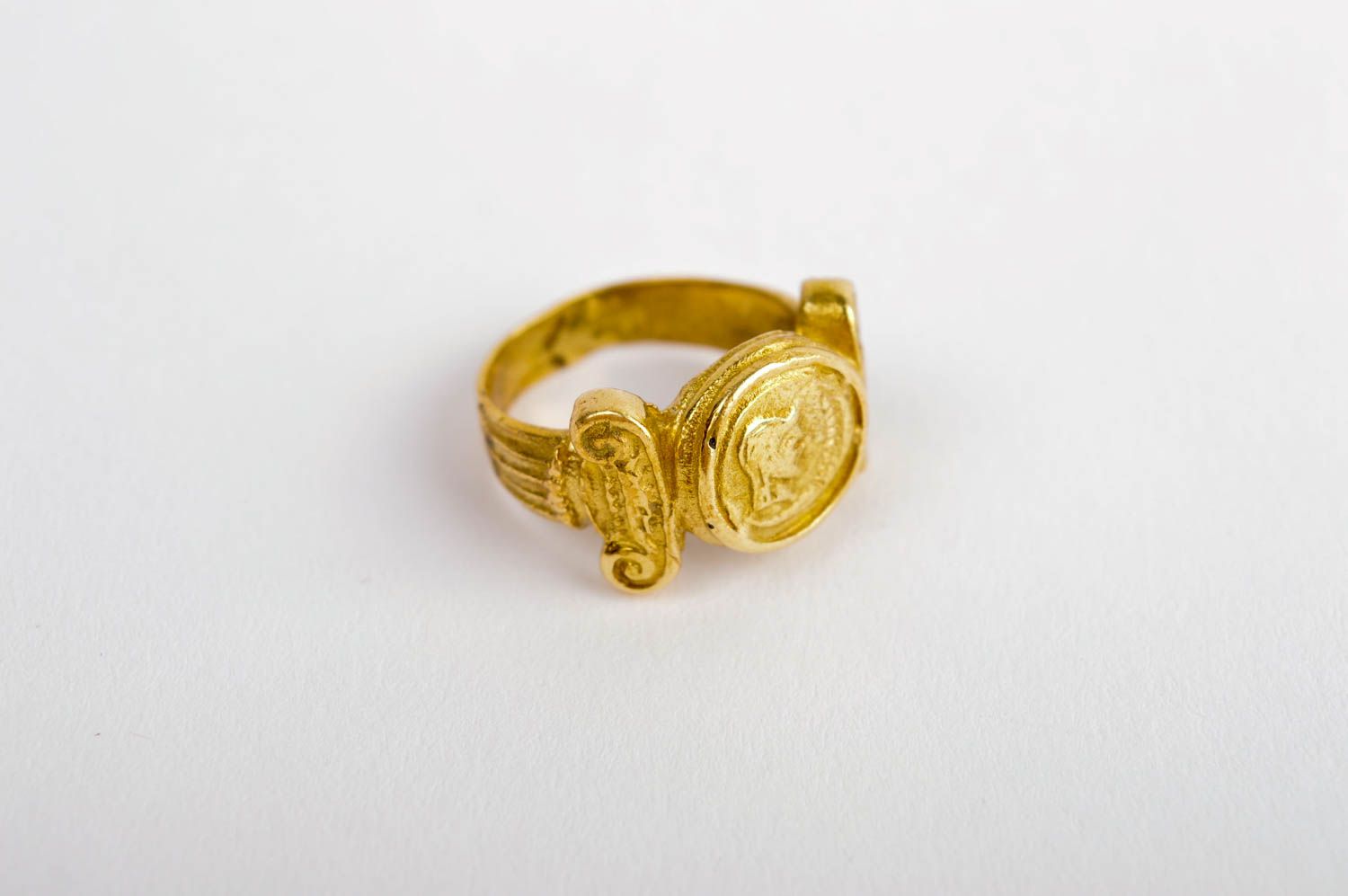 Украшение из металла кольцо ручной работы металлическое украшения кольцо латунь фото 2