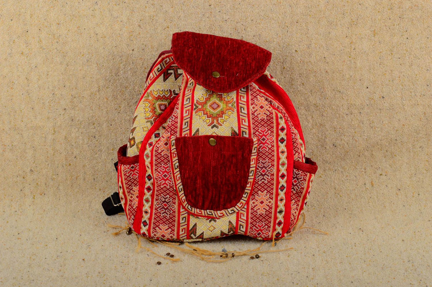 Bolso mochila para mujer hecho a mano accesorio de moda mochila tipo bolso foto 1