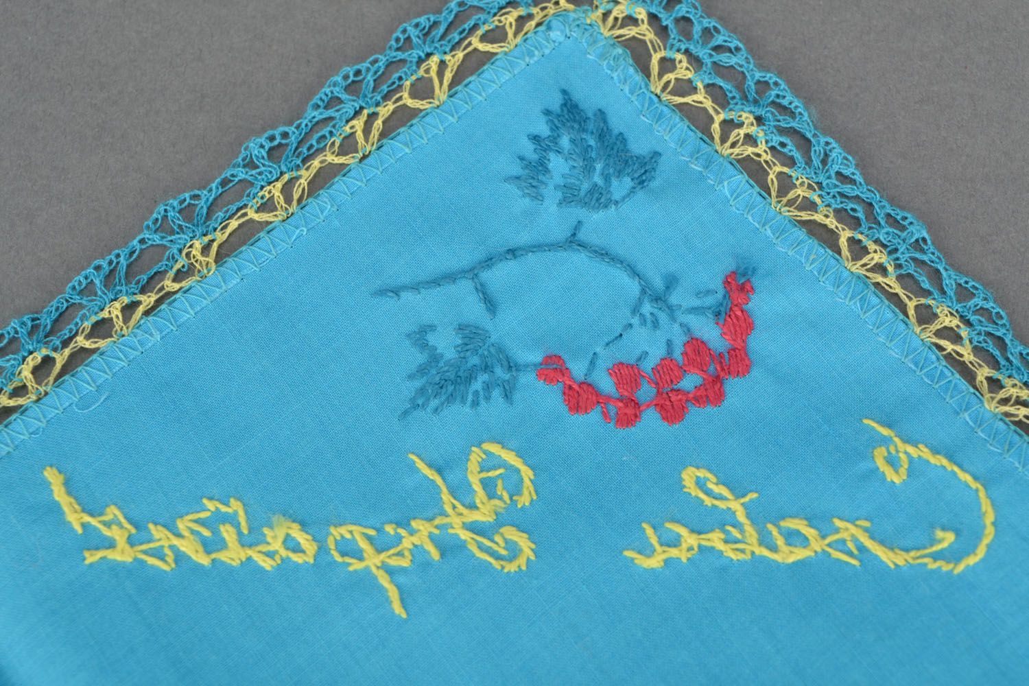 Blue handkerchief photo 5