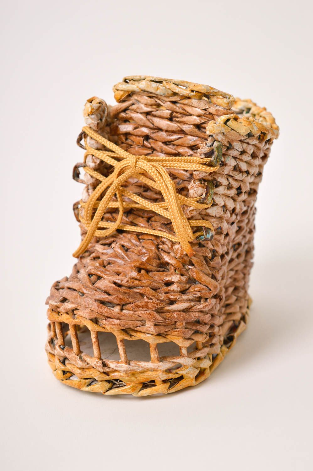 Handmade wicker basket home decor modern accessories home organizer ideas photo 2