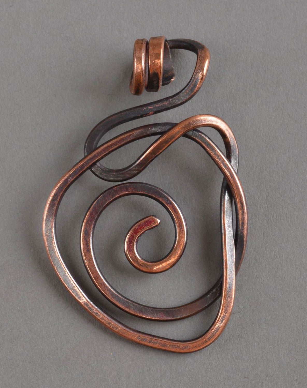 Copper pendant handmade jewelry necklace womens accessories gift ideas for women photo 2