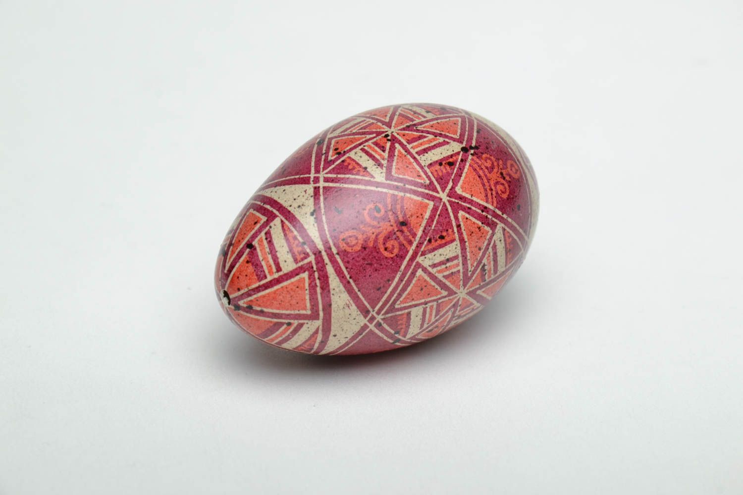 Handmade Easter egg with traditional painting photo 4